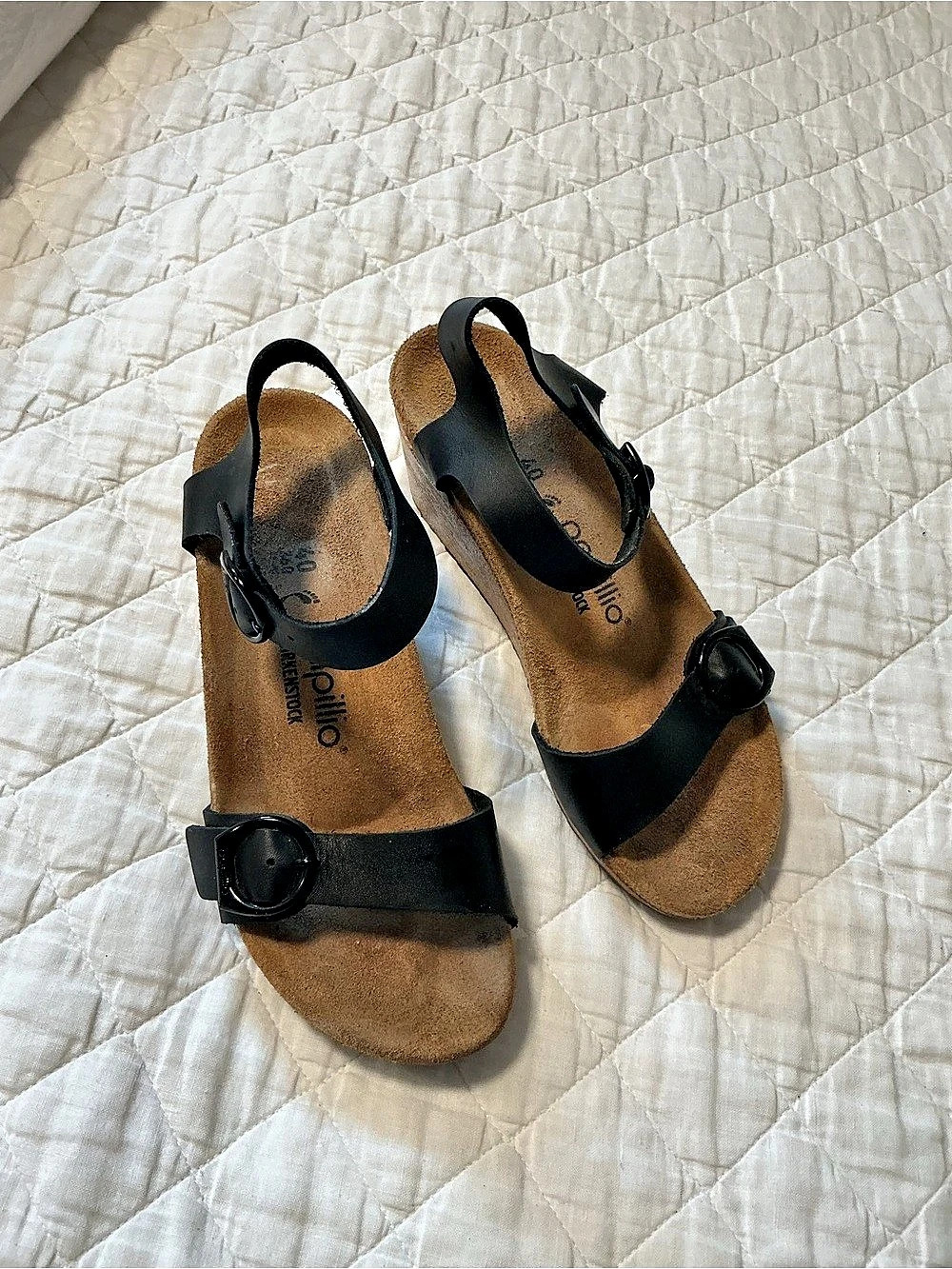 Papillio by Birkenstock Soley Wedge Sandal Black Wedge Sandals size 40